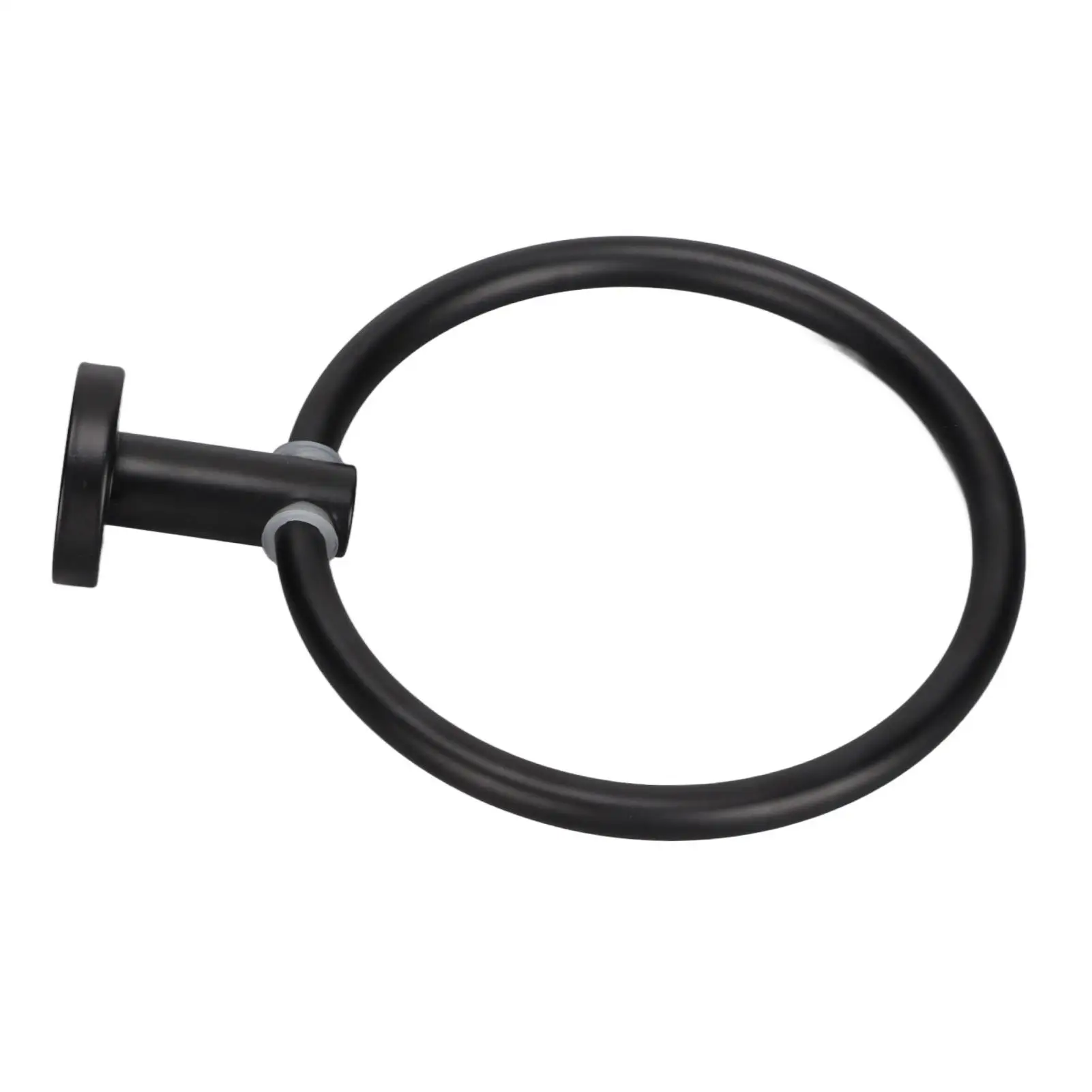 Modern 17x17cm Aluminum Round Hand Towel Holder-Space-Saving Bath Hardware for Hotel & for balcony