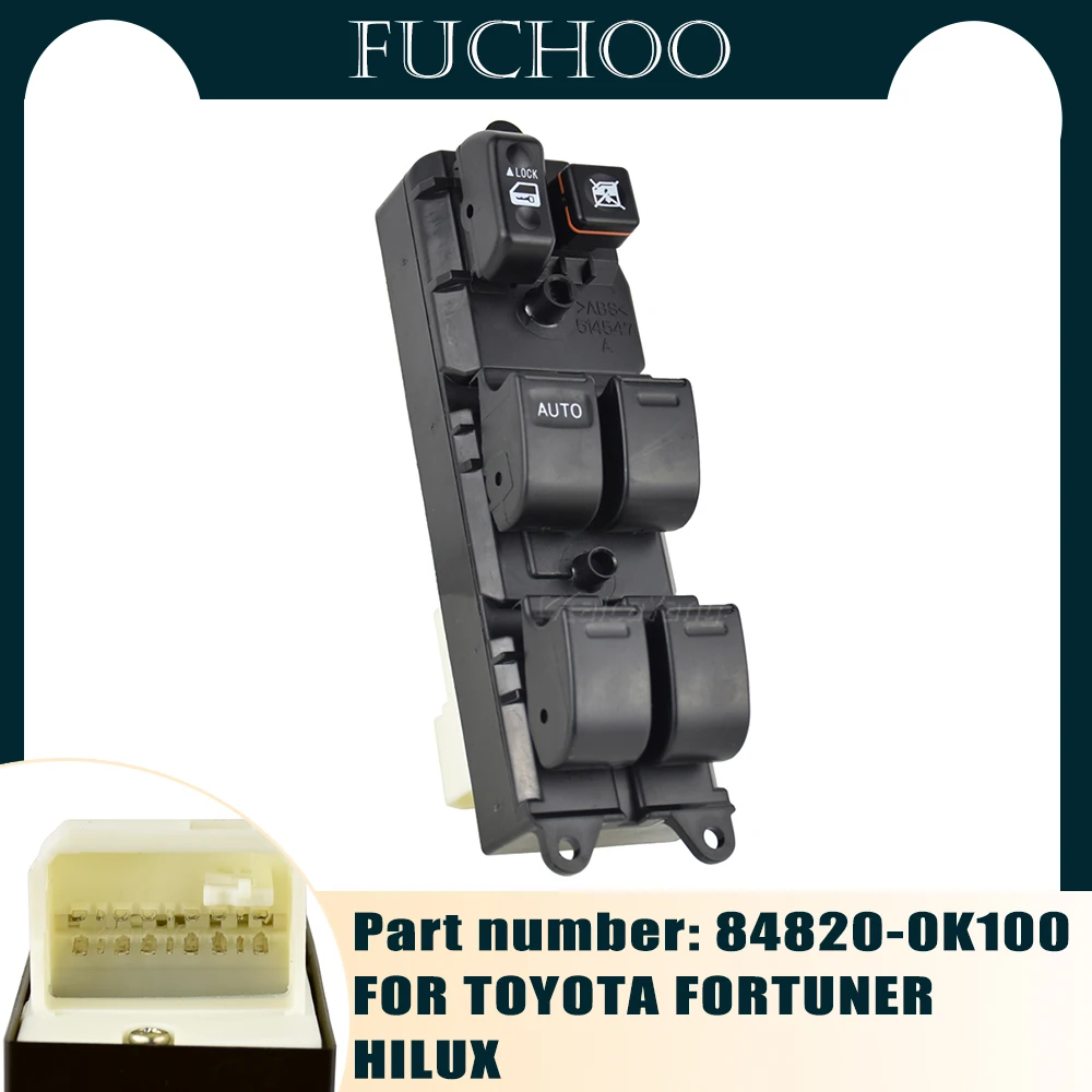 

Hight Quality Driver Side Electric Power Master Window Switch FOR TOYOTA FORTUNER HILUX 84820-0K100