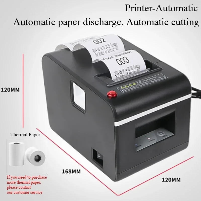 Take a Number System Queue Wireless Calling System Bank and Ticket Dispenser Loud Speaker Voice Broadcast 3 Digits Display
