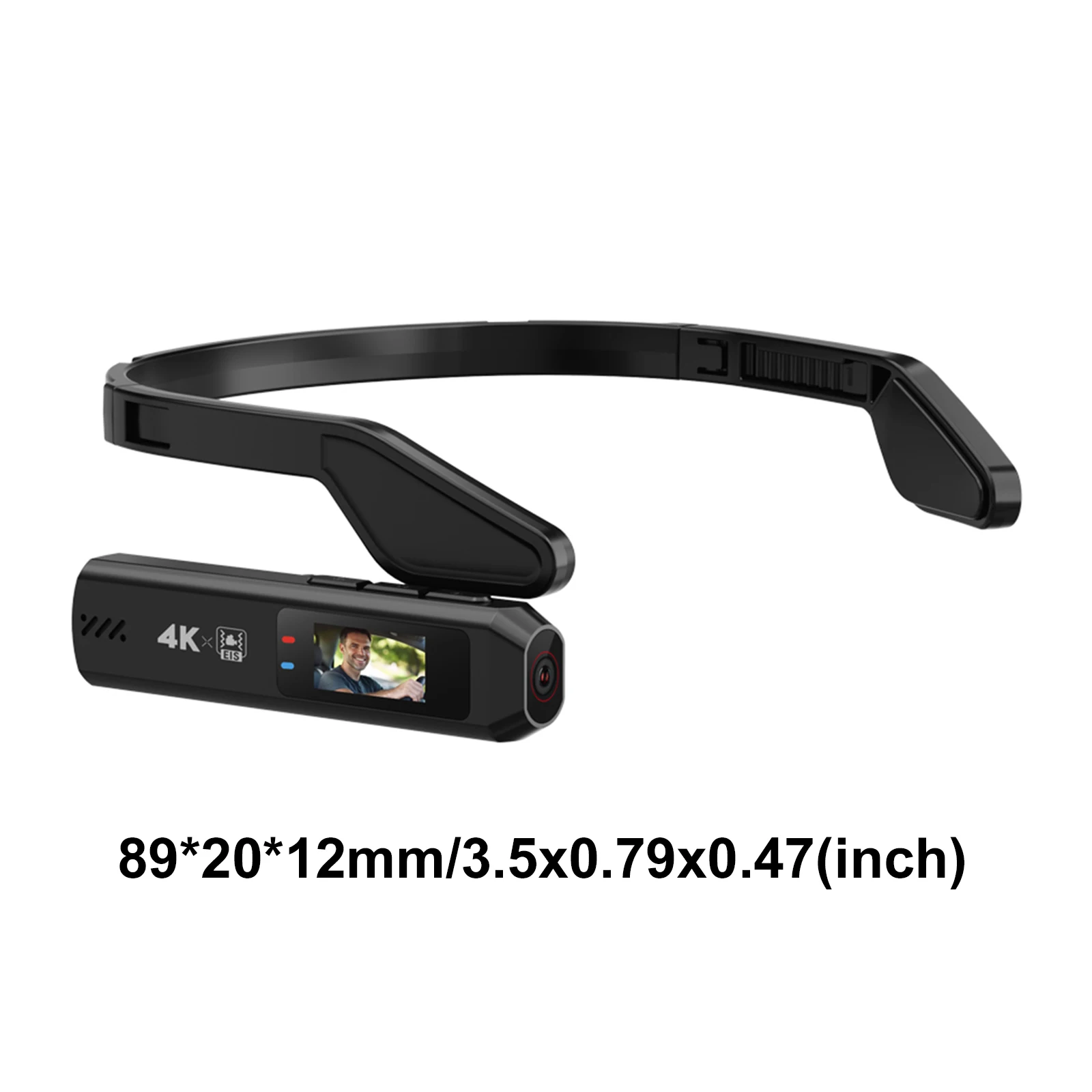 4K 울트라 HD 안경 카메라 1인칭 뷰 녹화 핸즈프리 브이로그 카메라 110도 광각 브이로그 영상 촬영용