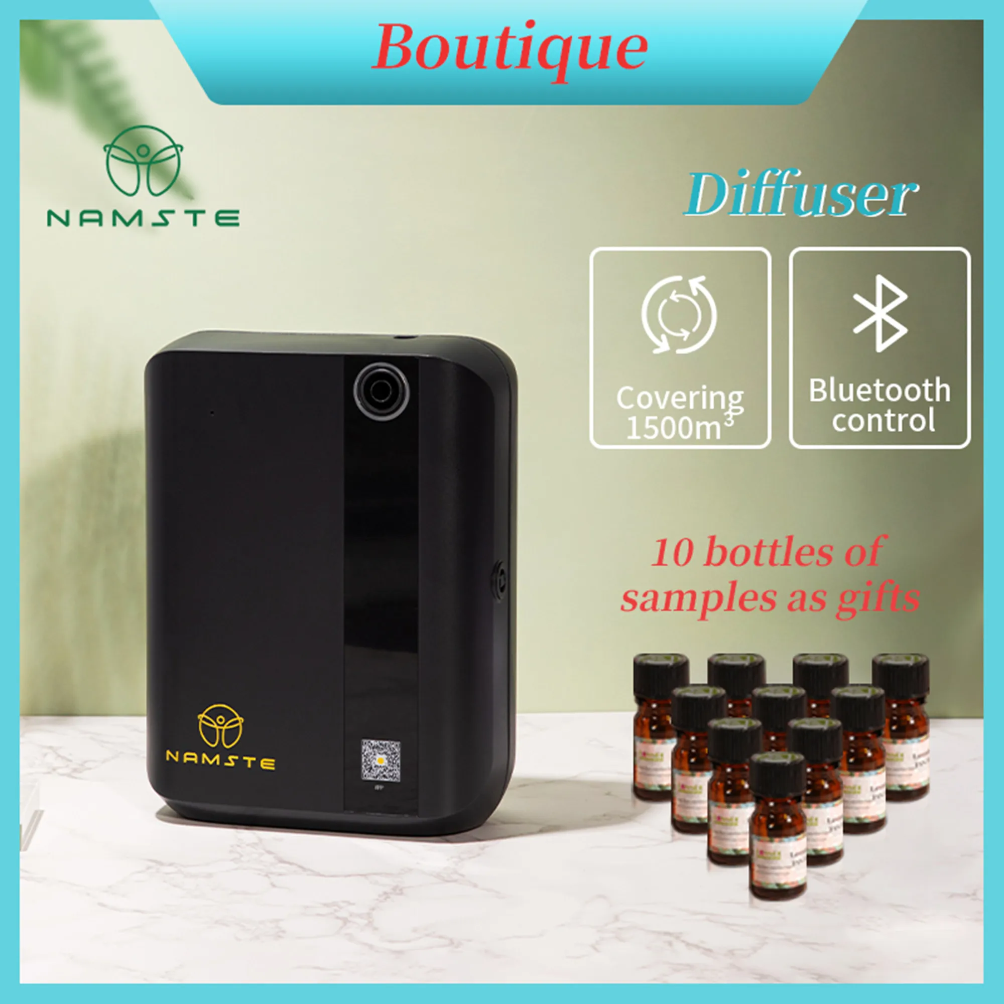 NAMSTE Home Aroma Diffuser1000-1500m³ Hvac Essential Oil Diffuser Room Fragrance Air Freshener Electric Aromatic Oasis Bluetooth