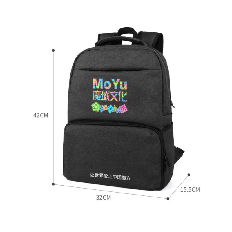Moyu Backpack Bag Black Professional Backpack Bag For Magic Puzzle Cube 2x2 3x3x3 4x4 5x5 6x6 7x7 8x8 9x9 All Layer Toy Sets 6