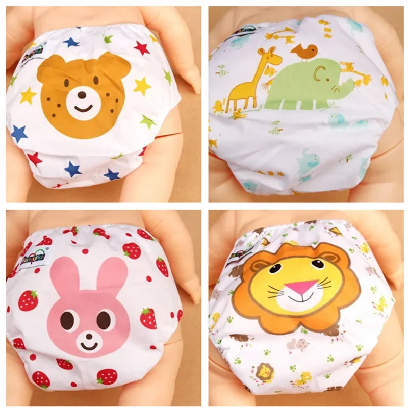

4pc/Lot Baby Adjustable Cloth Diapers Washable Inserts Nappy Underwear Reusable Pants