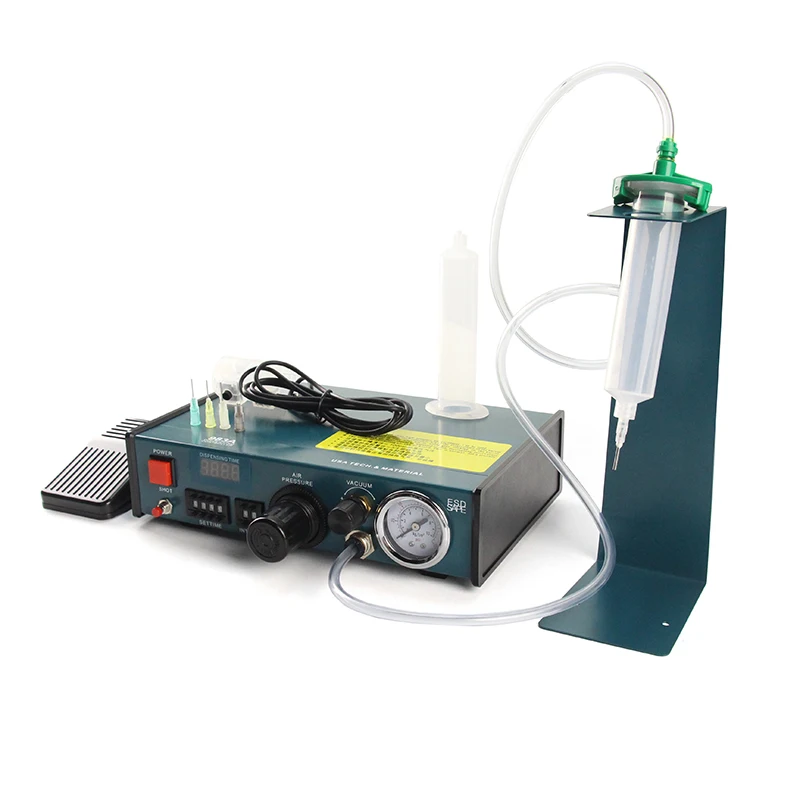 ZB983A 220V Semi-Automatic Glue Dispenser Liquid Controller Drip Glue Machine High Precision Industry Glue Dispensing Machine