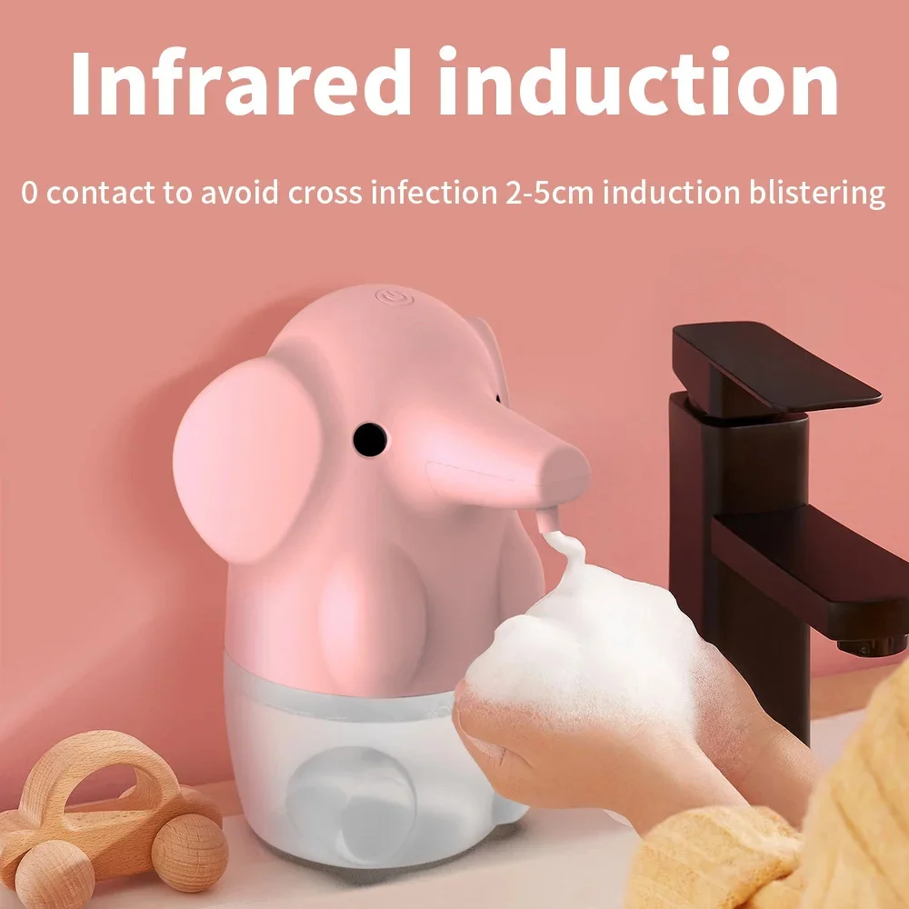 Soap Dispenser Automatic Smart Touchless Infrared Soap Dispenser Wash Elephant Cartoon Home Bathroom Dispenser Quick Foaming xiaomi mijia hand soap dispenser auto induction foaming machine automatic infrared sensor hand washer smart home appliance