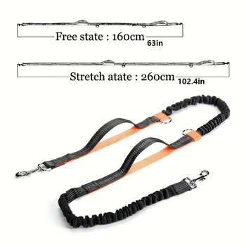 both running elastic for outdoor dogs this reflective enthusiasts, high-visibility belt is pet leash for dura Perfect hands-free 3