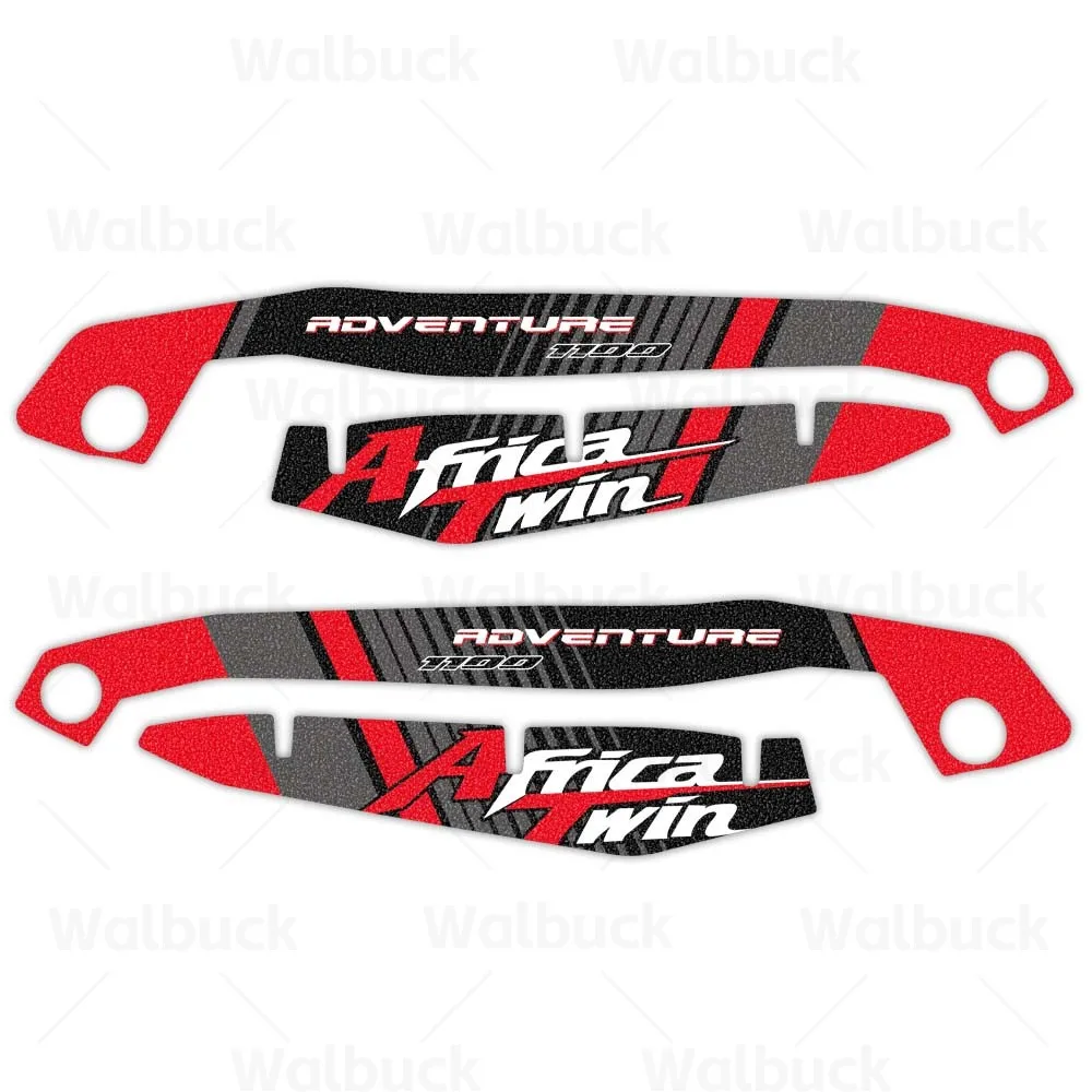 Motocross Frosted Handguard Deflectors with Protective Sticker Decorations