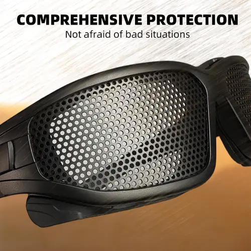 Tactical Glasses Military Goggles Shooting CS Sports Glasses Paintball Hunting Steel Mesh Anti Impact Safety Protective Goggles - Image 4