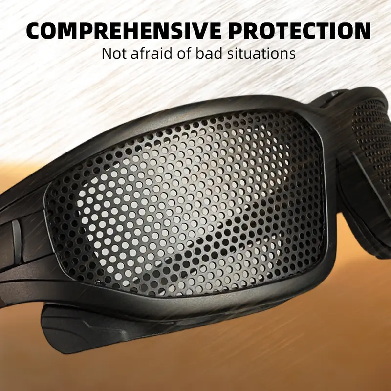 Tactical Glasses Military Goggles Shooting CS Sports Glasses Paintball Hunting Steel Mesh Anti Impact Safety Protective Goggles - Image 4