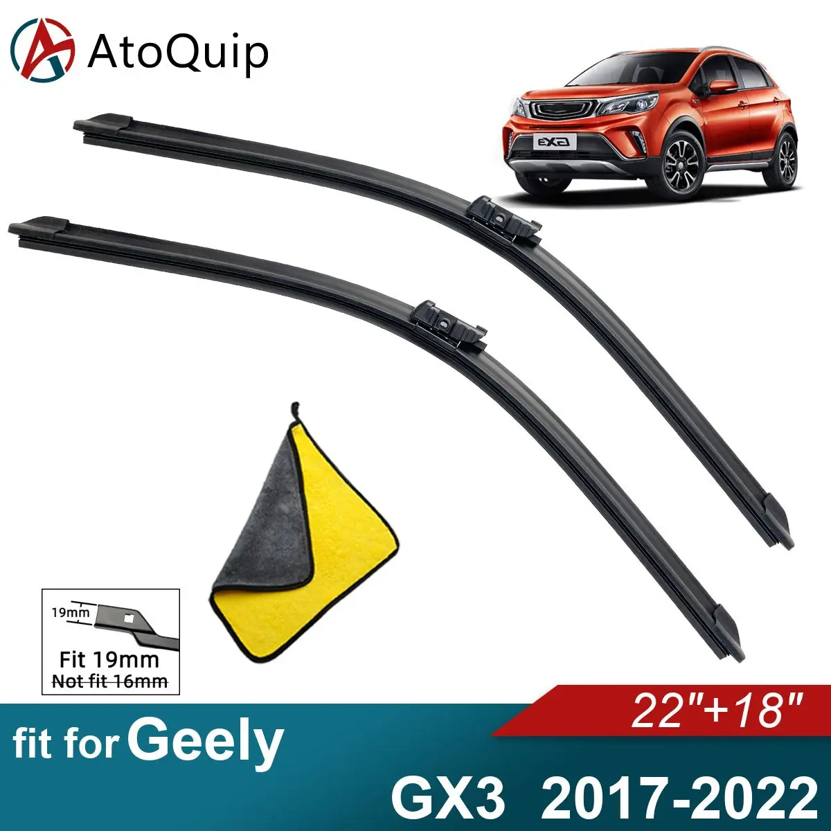 

Car Windshield Wiper Blades Fit For Geely GX3 Wiper Blades Soft Rubber Auto Front Windscreen 2017 2018 2019 2020 2021 2022