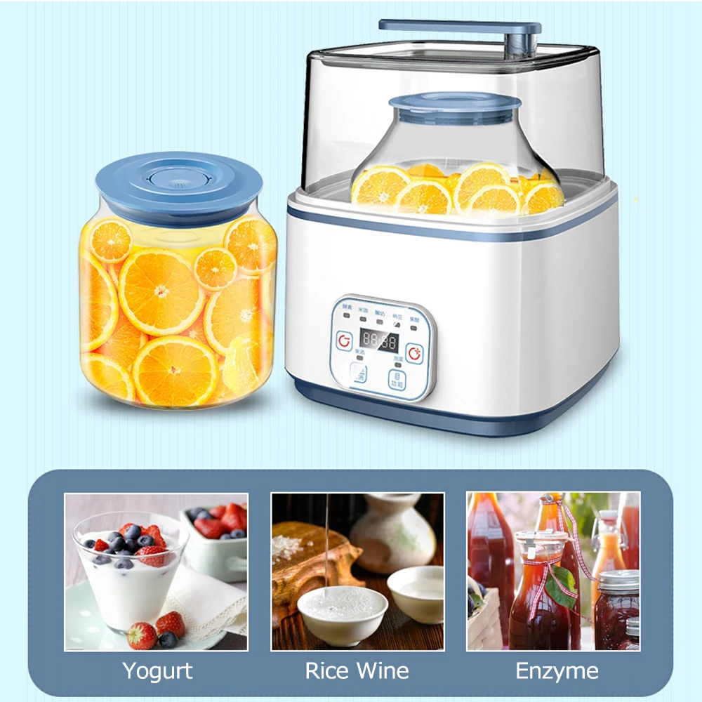 Yogurt Machine Household 2l Large Capacity Glass Double Tank Enzyme