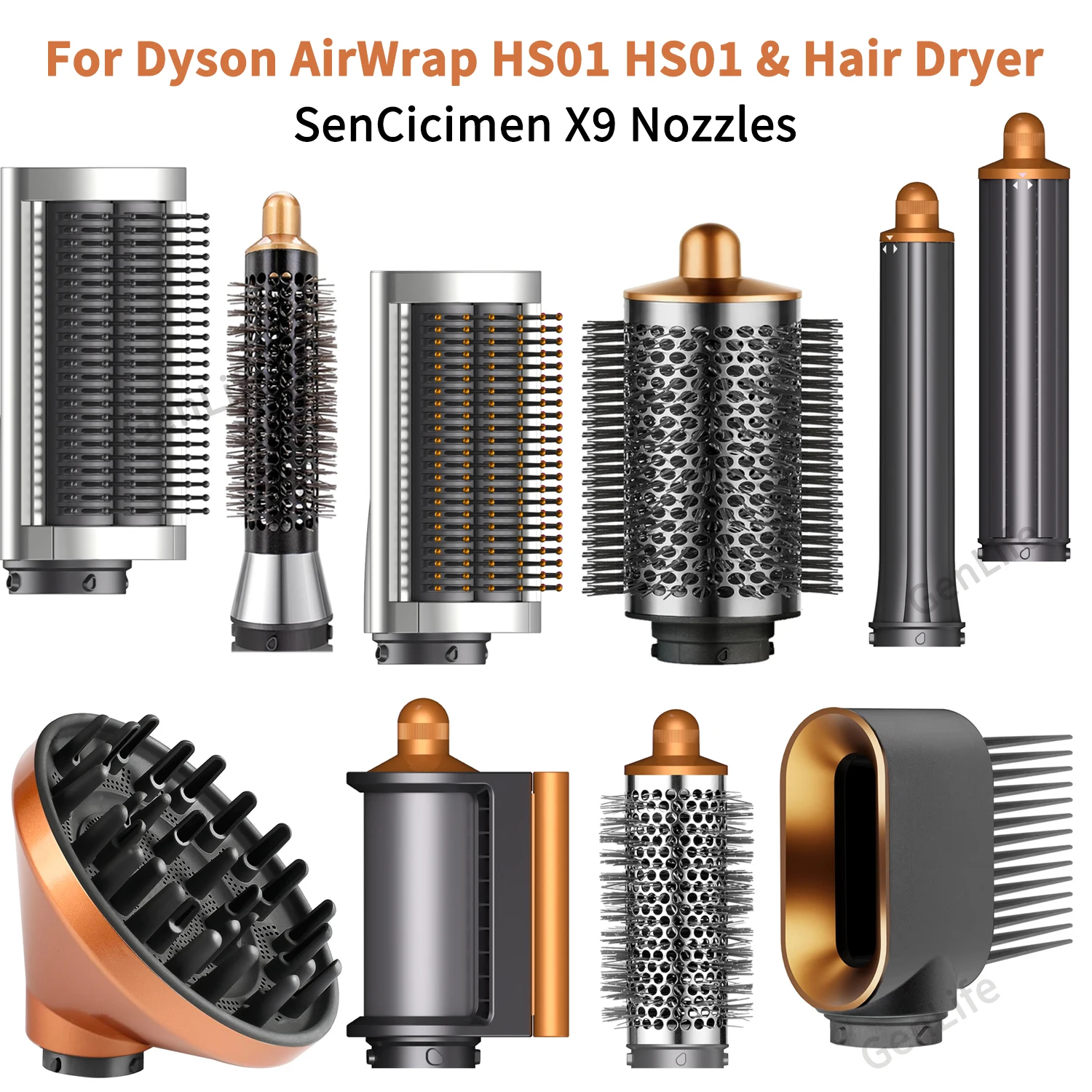 For Dyson Airwrap HS01 HS05 Hair Styling Nozzle Brush Anti