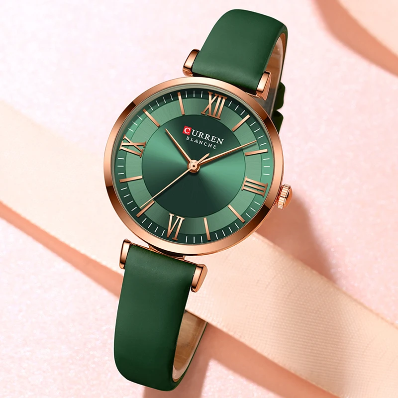 

Women Watch CURREN Top Luxury Brand Fashion Casual Ladies Quartz Wristwatch Leather Waterproof Quartz Girl Watch Female Clock