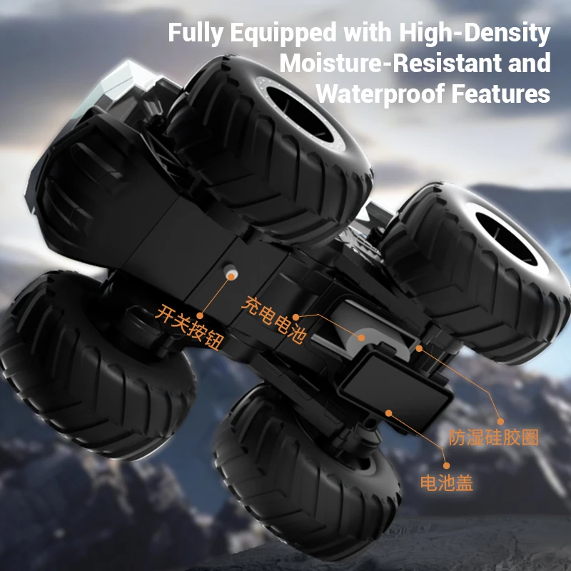 2.4G RC Trucks Amphibious Remote Control Car Waterproof Vehicle with 7.4V 900Mha Battery Monster Truck Toys Car Gift for Boy Kid 6