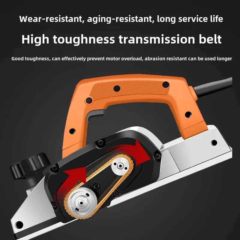 220V Electric Wood Planer with Adjustable Depth Control Lightweight Electric Planer for Woodworking Household - Image 3