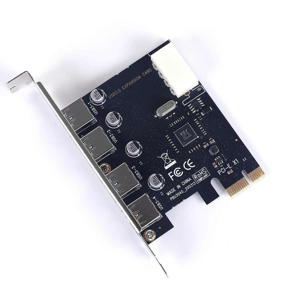 4 Port USB 3.0 PCI Express Expansion Card