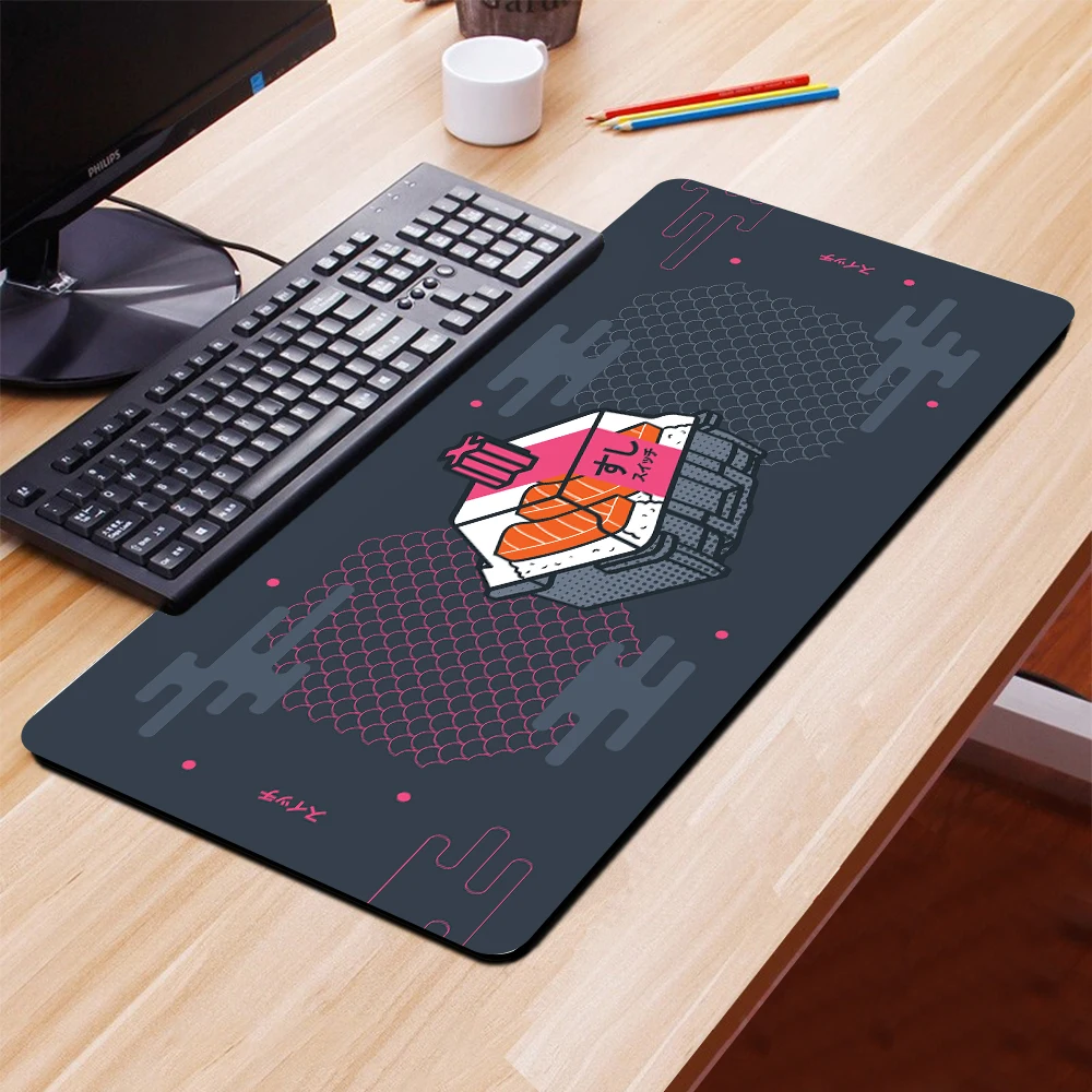 Japanese Sushi Suitchi Mouse Pad Desktop Mat Extended Desk Mousepad Latop Table Carpet Pc Gamer Computer Mat Gaming Game