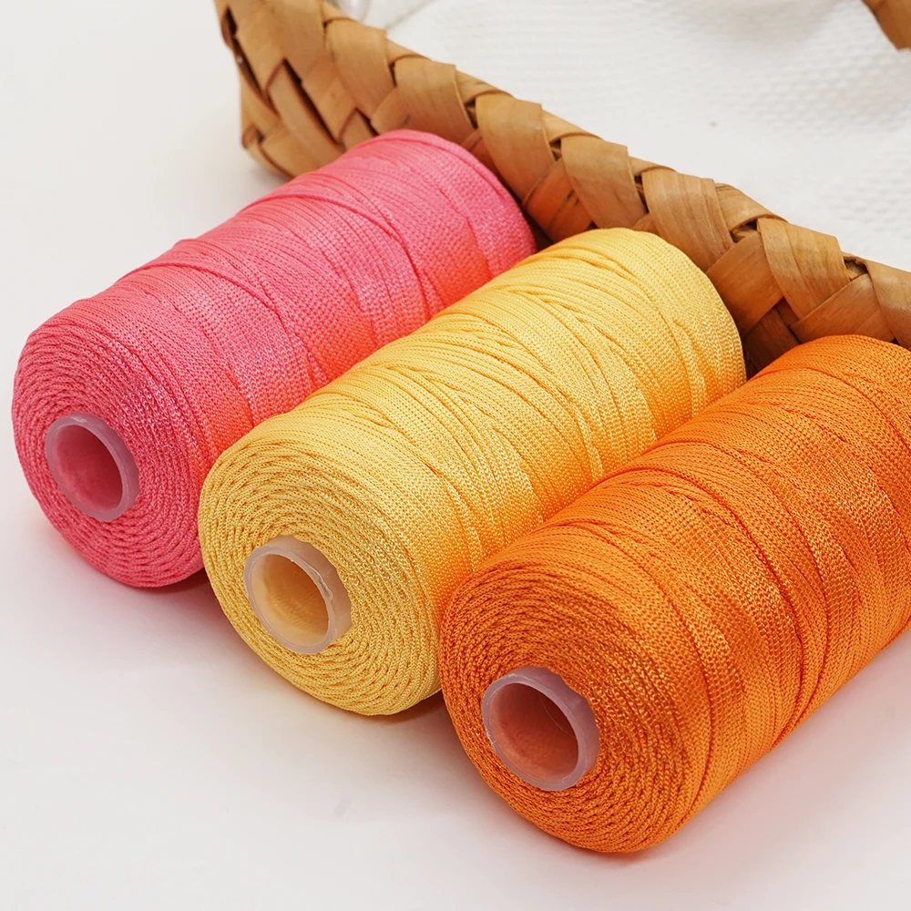 220 Yards 100g/Roll 1.5mm Thin Summer Ice Mercerized Twine Yarns For Knitting And Crochet Seat Cushion Sun Hat Etc. BSX 5