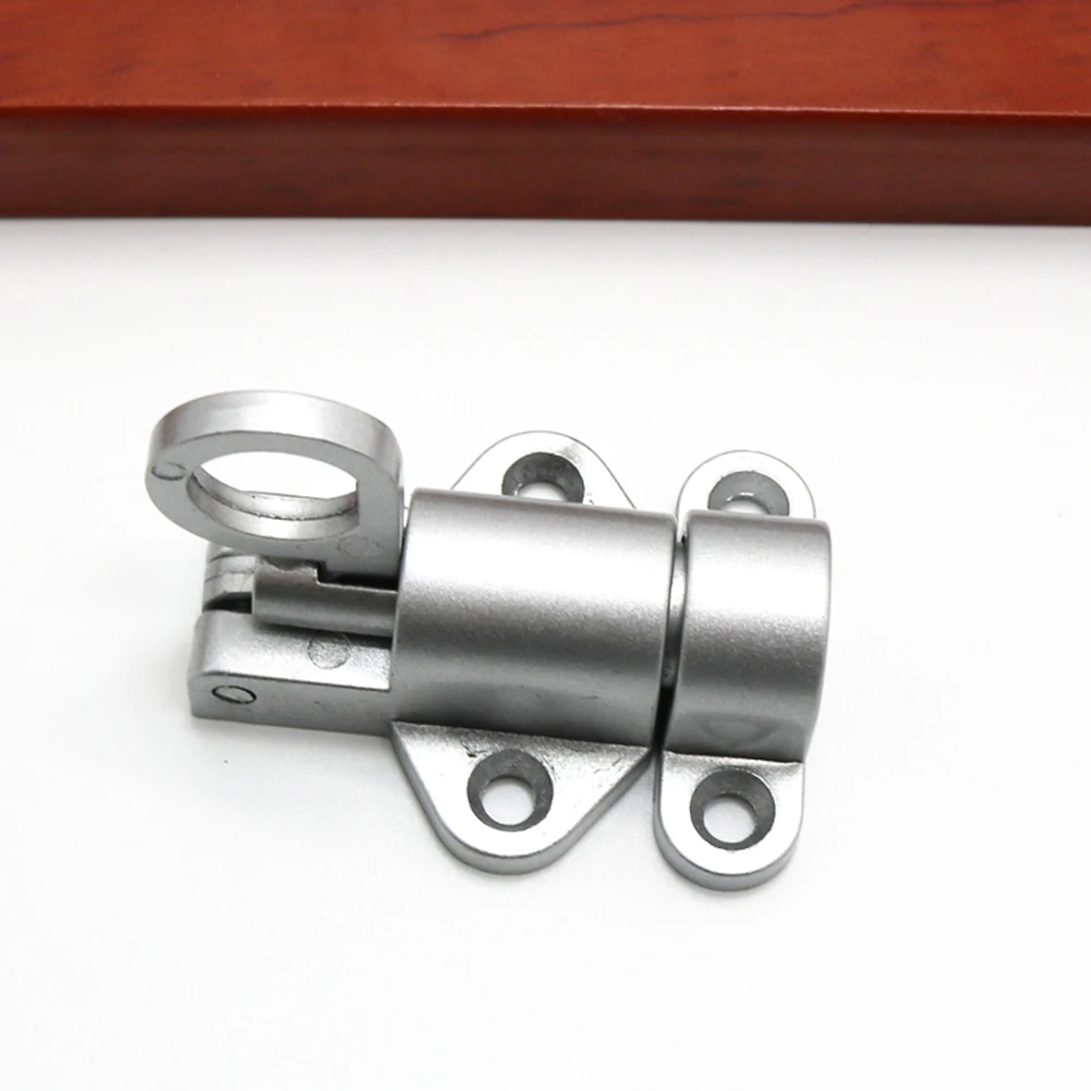 

1 Set Self-closing Latch Bolt Spring Loaded 58 X 44 Mm Aluminum Alloy Brand New Durable High Quality Pull Ring Bounce
