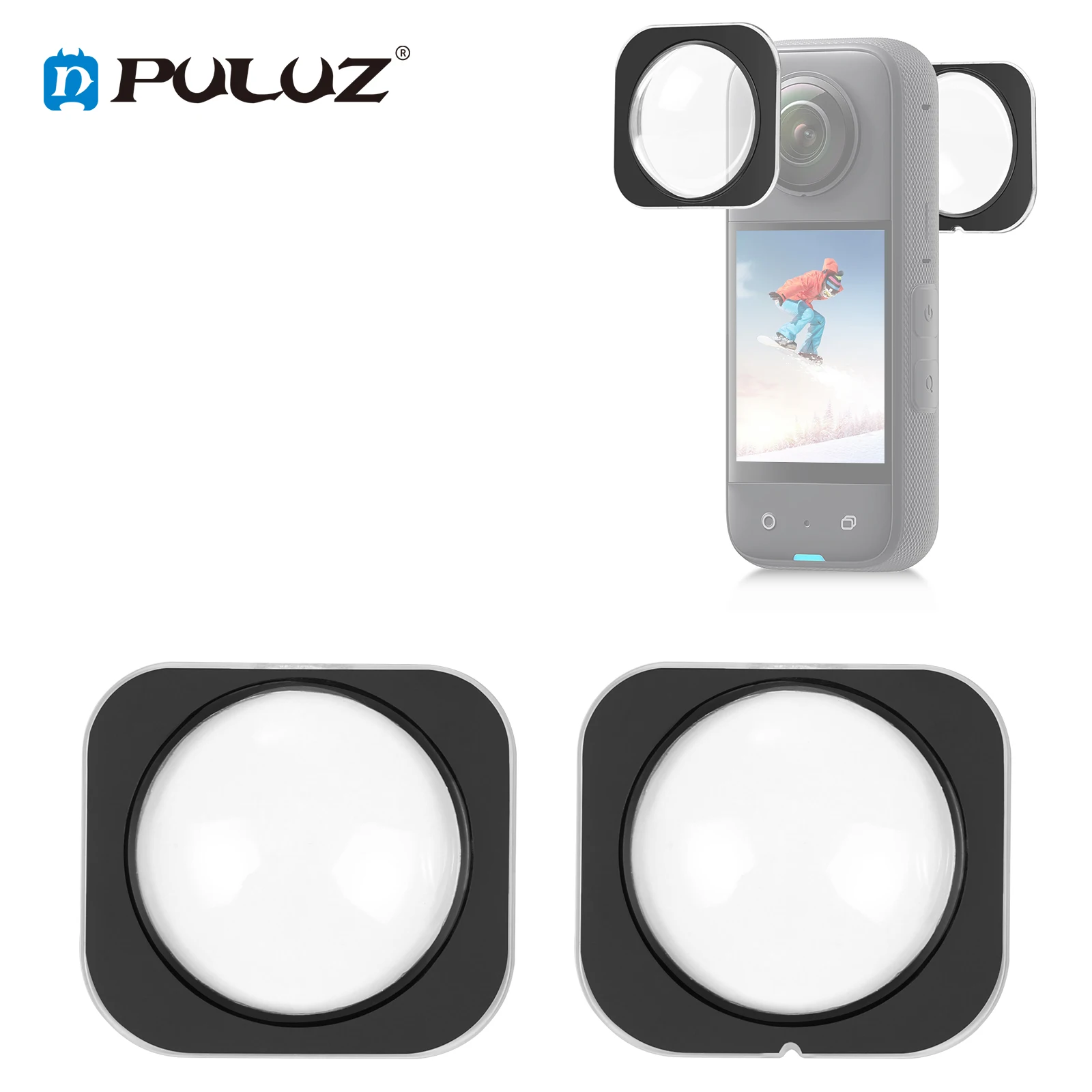 Puluz Per Insta360 X3 Protezione Dell'Obiettivo Copertura Protettiva In Vetro Ottico Per Accessori Per Fotocamere Panoramiche Insta360 X3