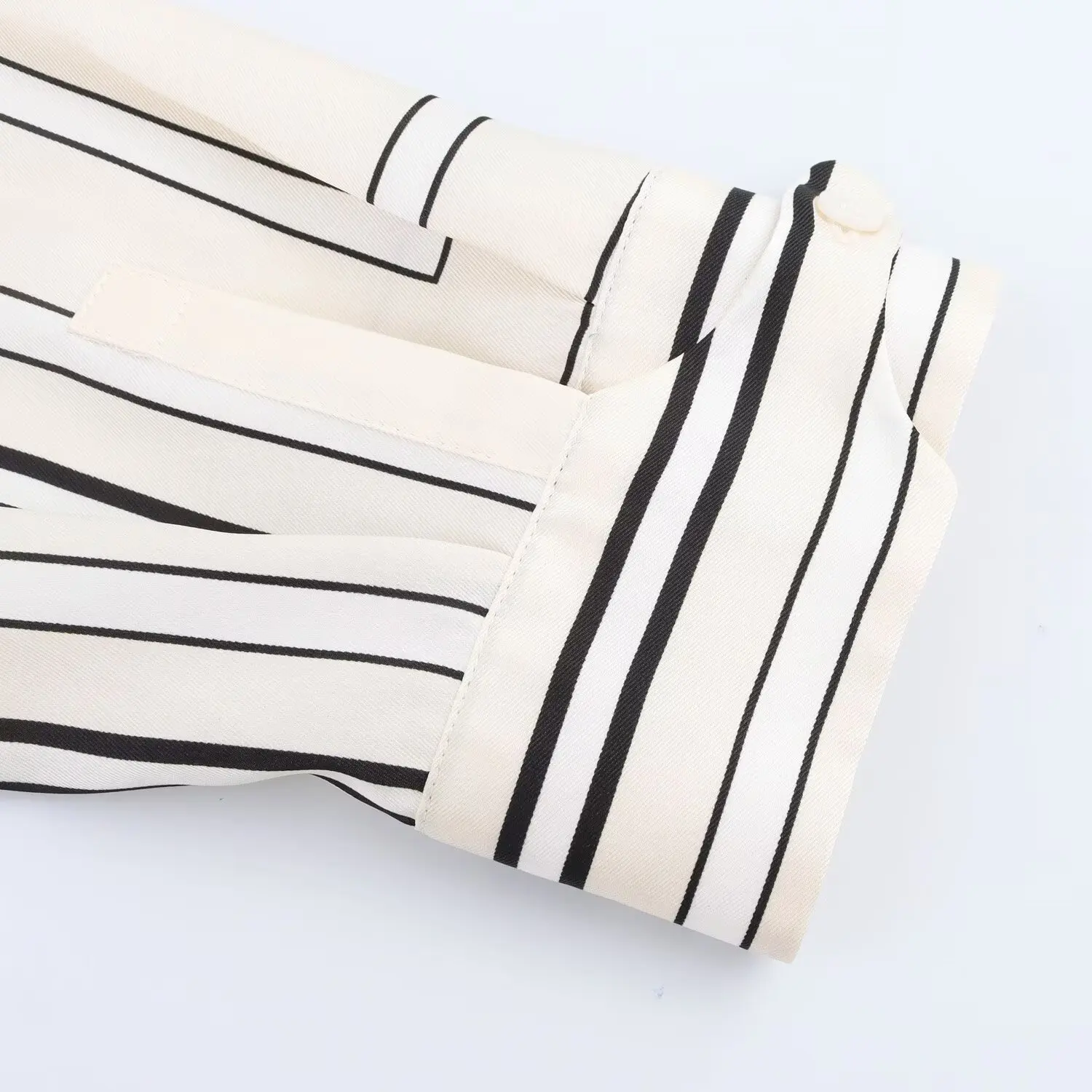 Image of TRAFZA 2025 Women Trouser Suit Turn-down Collar Long Sleeve Single-breasted Slim Print Shirt+High Waist Zipper Loose Long Pants