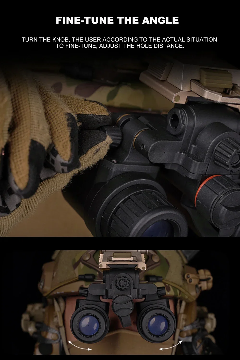 Taktischer Helm NVG AN-PVS31 Dummy-Modell Nachtsichtbrille Requisiten für Jagd und Cosplay – Detail 5
