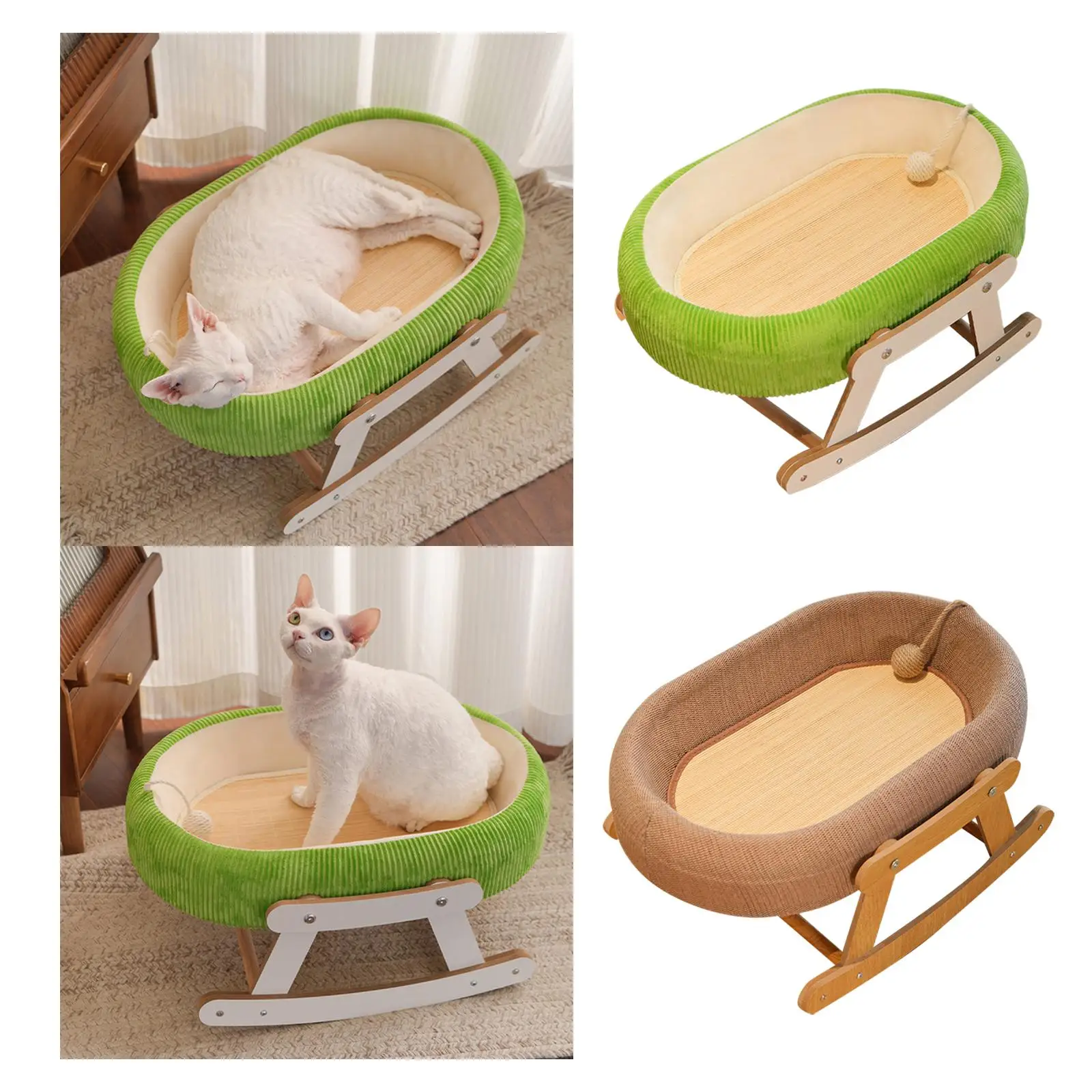 Cat Hammock Bed Open Top Pet Supplies Breathable Kitty Cot for Indoor Cats