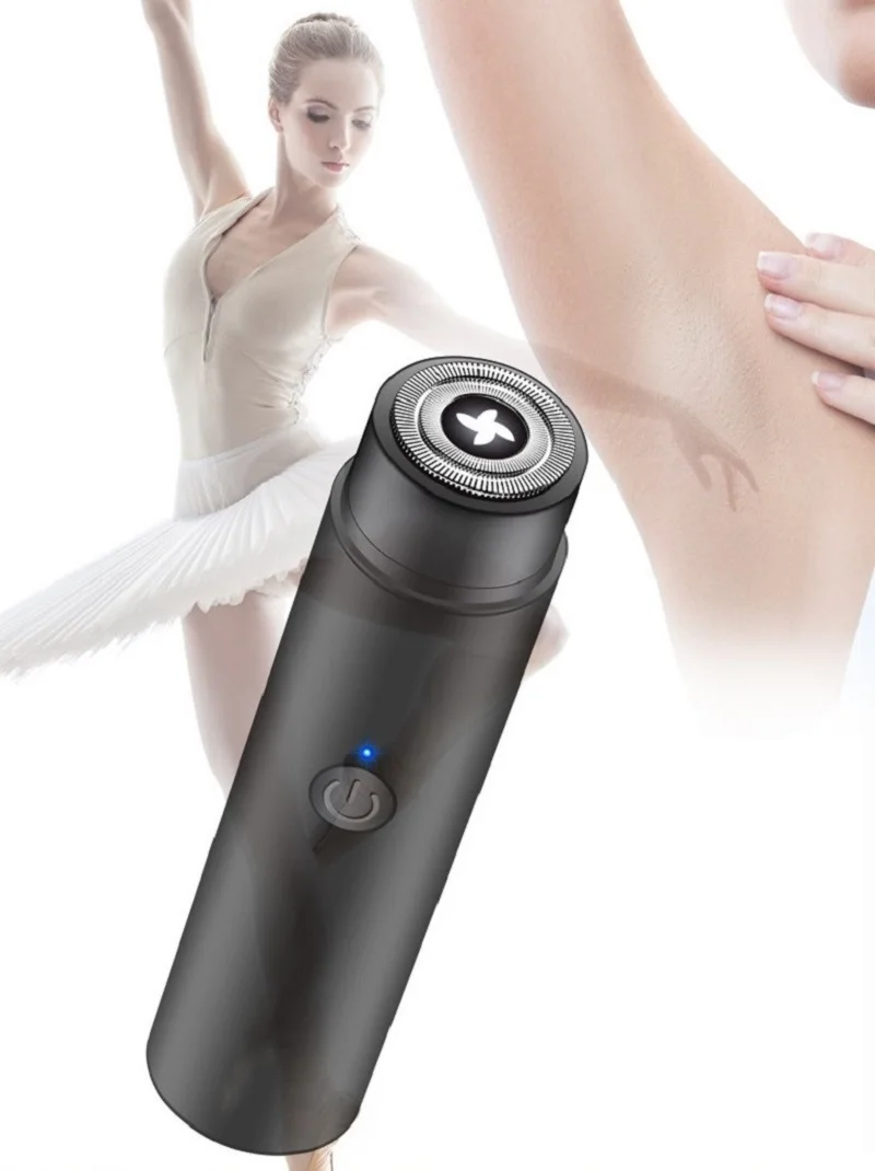 Portable Mini Body Facial Bikini Epilator for Men Women Hair Removal Trimmer Clipper USB Rechargeable Barber Beard Shaving Tool