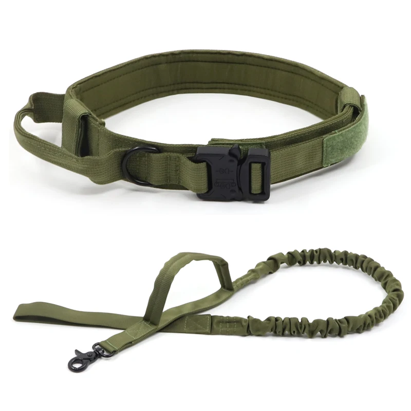 Dog Collar Adjustable Military Tactical Pets Dog Collars Leash Control Handle Training Pet Cat Dog Collar For Small Large Dogs dog collars extra small Dog Collars