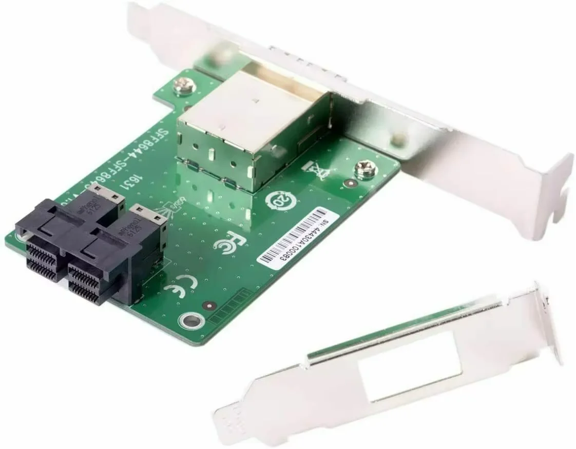 Dual Ports Mini SAS HD SFF-8644 to Internal SAS HD SFF-8643 PCBA Female Adapter 1 S3be42191f01e4f32af5d23bbcfe7b5aeh