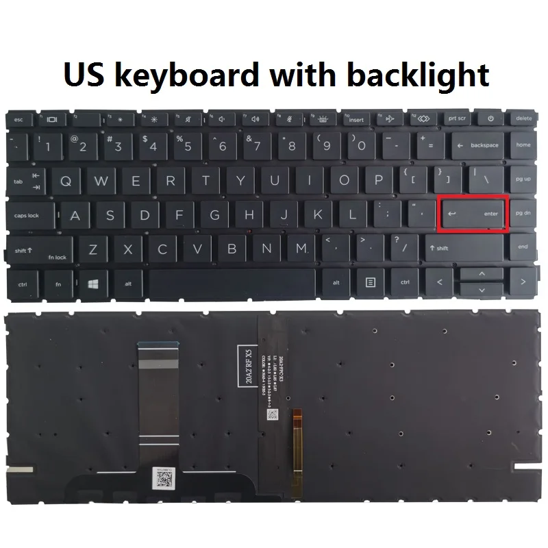 NUOVA tastiera del computer portatile US/UK/Spagnolo/Latin PER HP ProBook 445 440 G8 G9 645 640 G8 per EliteBook 645 640 G9 retroilluminazione - immagine 2