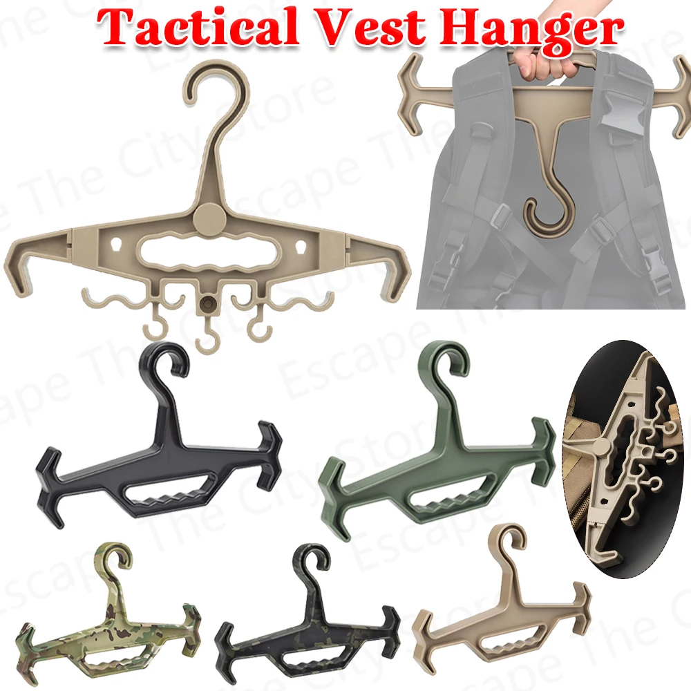 

Tactical Vest Hanger Heavy Duty Storage Organizer Multipurpose Strong Plastic Portable Airsoft Gear Paintball Survival Equipment