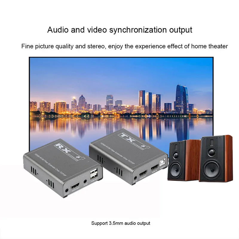 Фото Внешний оптоволоконный USB-кабель KVM, 20 км №4