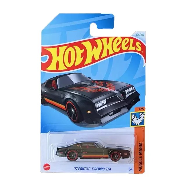 Original Hot Wheels Car 77 Pontiac Firebird T/A Toys for Boy Scale 