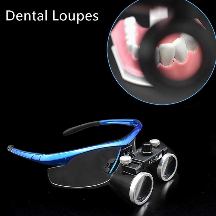 Loupe optique,Loupes dentaires 420mm, loupe binoculaire médicale de