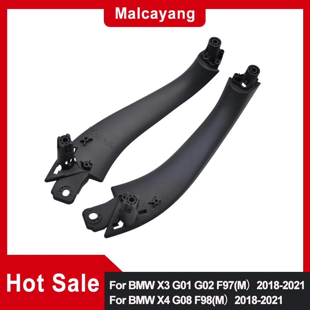 

Современная Внутренняя дверь автомобиля LHD RHD черный углеродное волокно Тяговая ручка в сборе Замена для BMW X3 G01 G02 F97(M) X4 G08 F98(M)