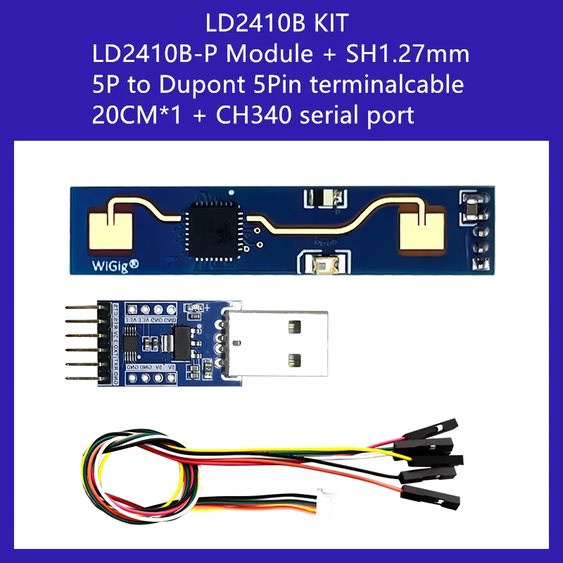 Hilink Hot 24G Human Presence Radar Module Kit LD2410 High Sensitive Respiration and Heartbeat Monitoring Induction Smart Sensor 4