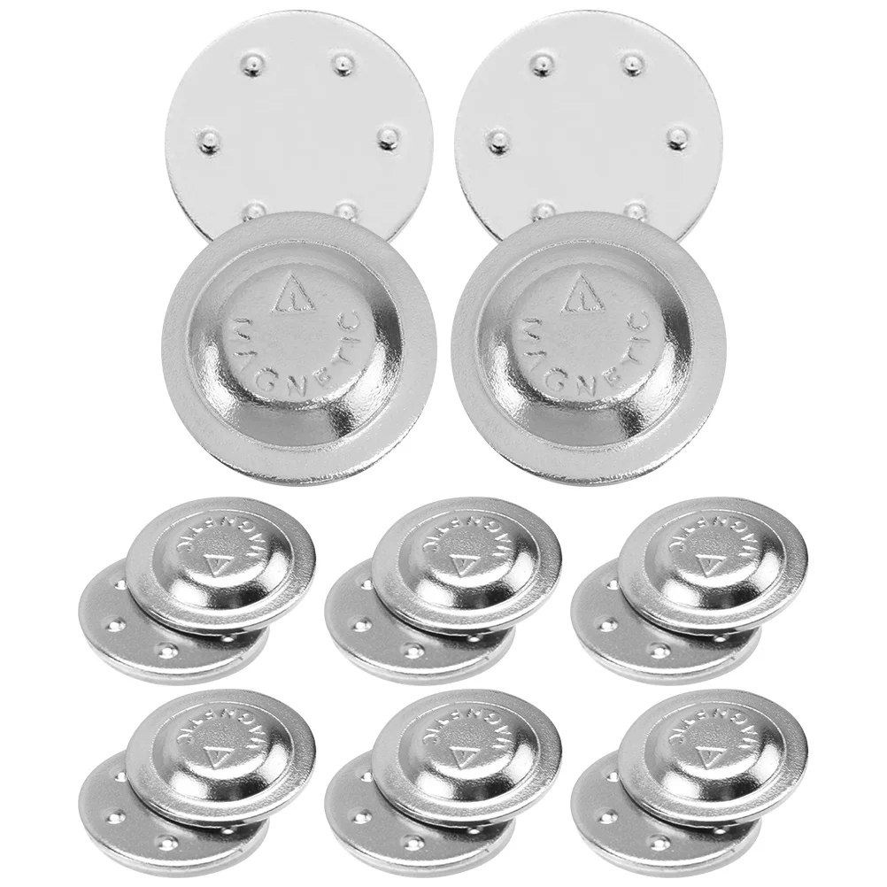 

Magnetic Button Badges Round Brooch Pin Magnet Fastener Name Tag Button Scarf Clasp Snap Buttons Adhesive Backs Clip Buckle