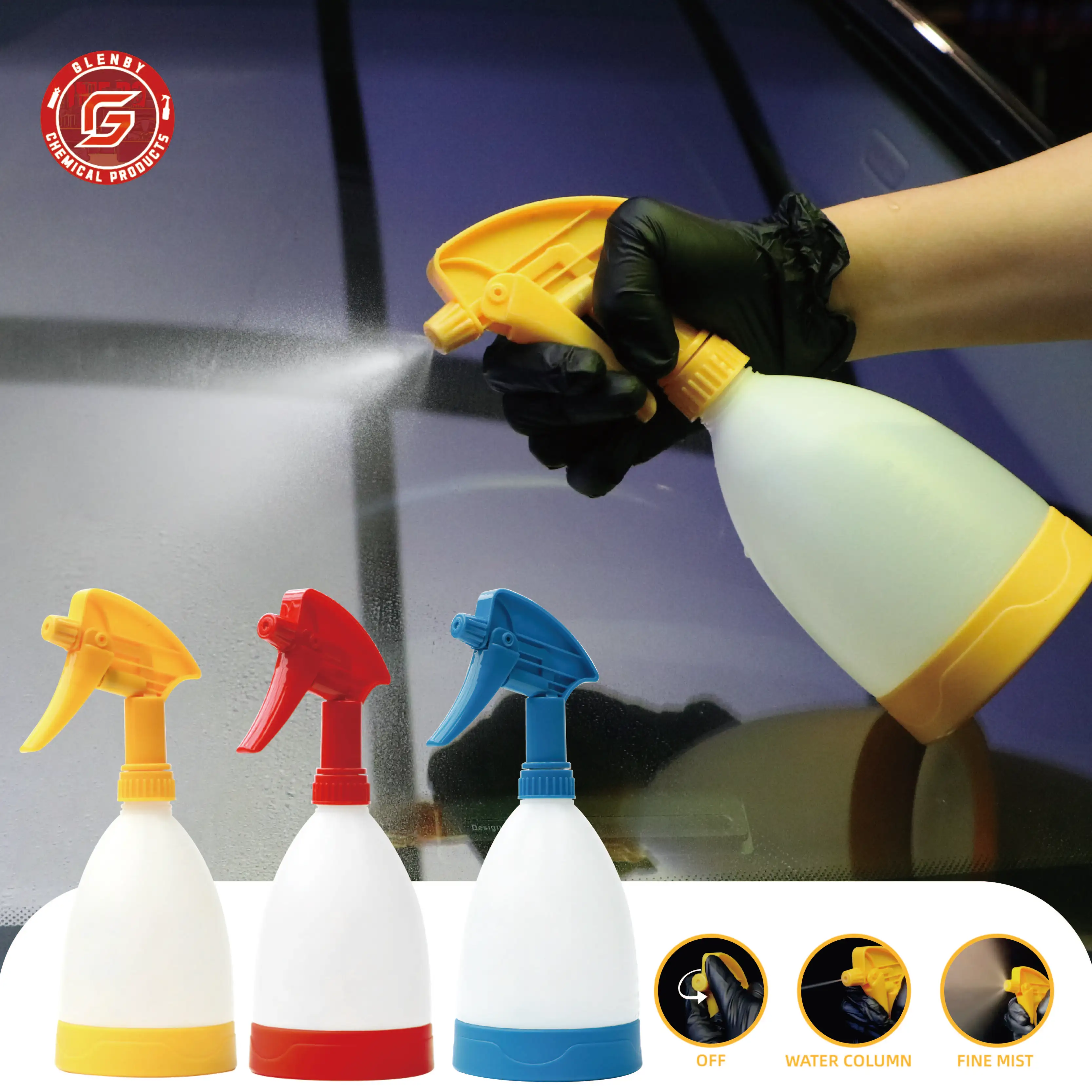 Plastic Empty Spray Bottles, For Cleaning Solutions,Bleach Spray, Professional Empty Spray Bottle,Sprayer with Adjustable Nozzle 2