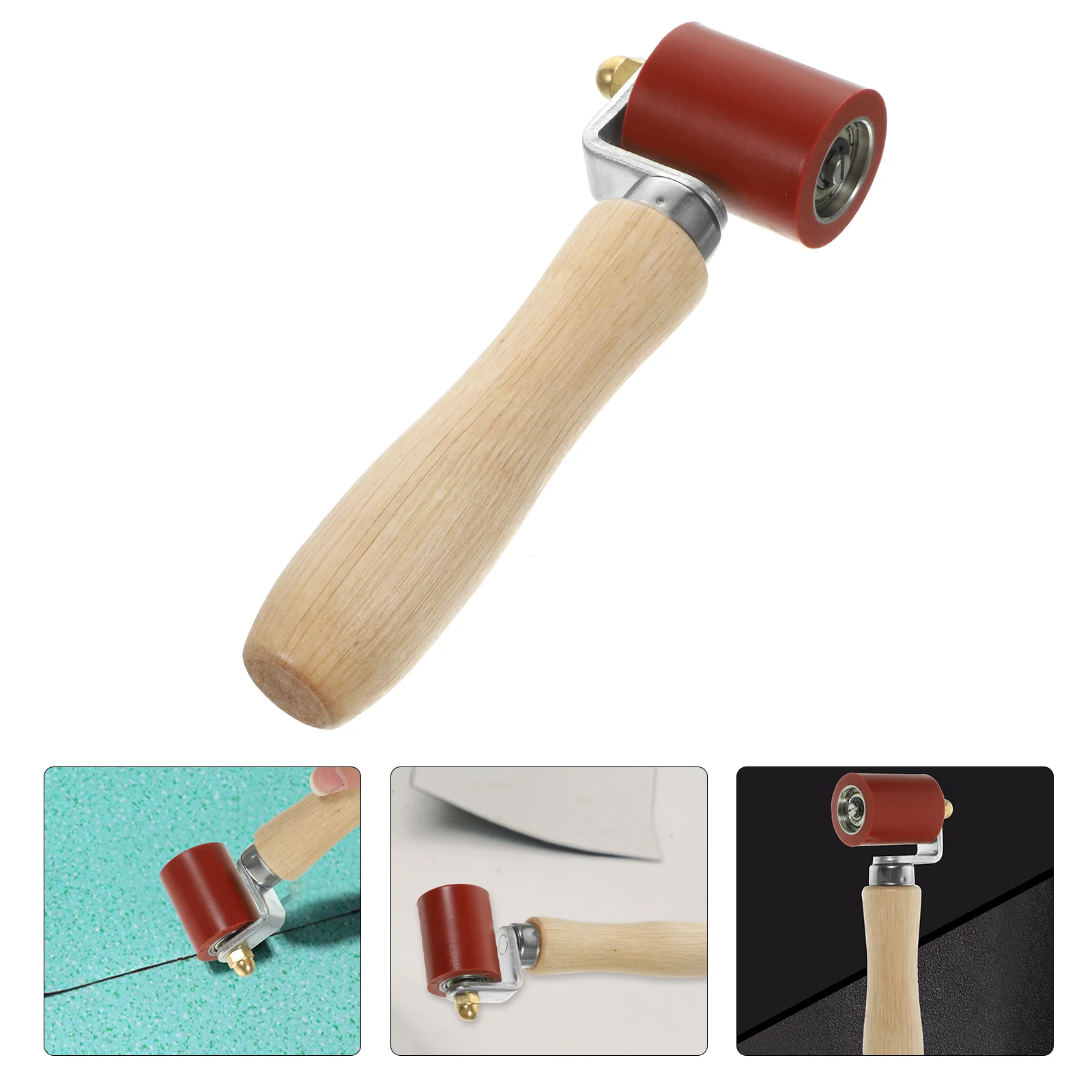 

Silicone Hand Pressure Roller Seam Welding Pvc Quilting Roofing Wallpaper Edge Tools Putty Rubber