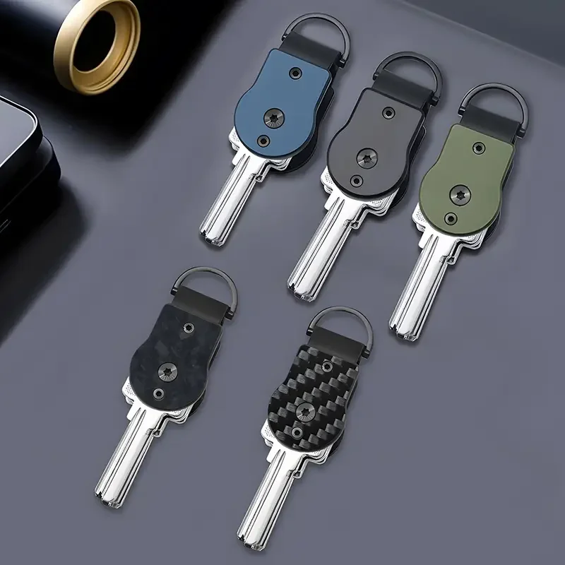 Sleek Compact Metal Key Organizer & Holder