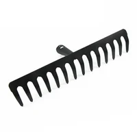 Farming Rake Stainless Steel Rake 14-Tooth Hay Deciduous Rake Pine Soil Rake Garden Gardening Tools Agricultural Farm Tools 2