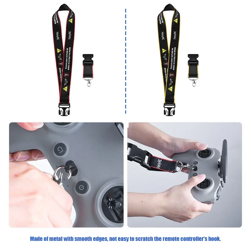 Cordon de cou pour télécommande DJI Phantom 3/4, vue détaillée du rembourrage en néoprène pour un confort optimal.