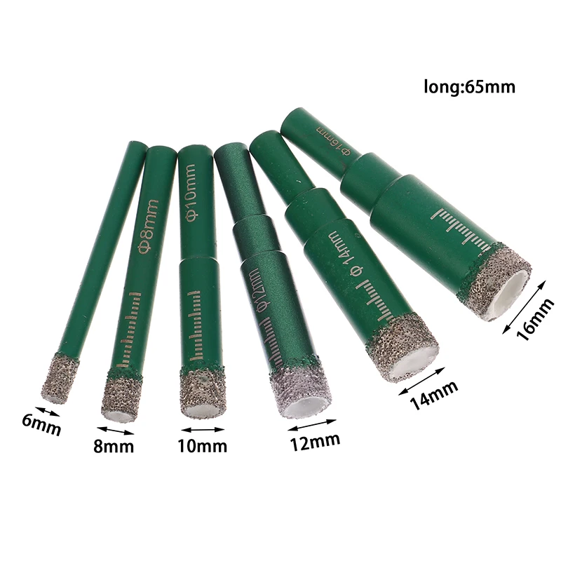 

6/8/10/12/14/16MM Diamond Coated Drill Bit For Tile Glass Ceramic Granite Marble Professional Drill Bit Hole Punch Hole Opener~