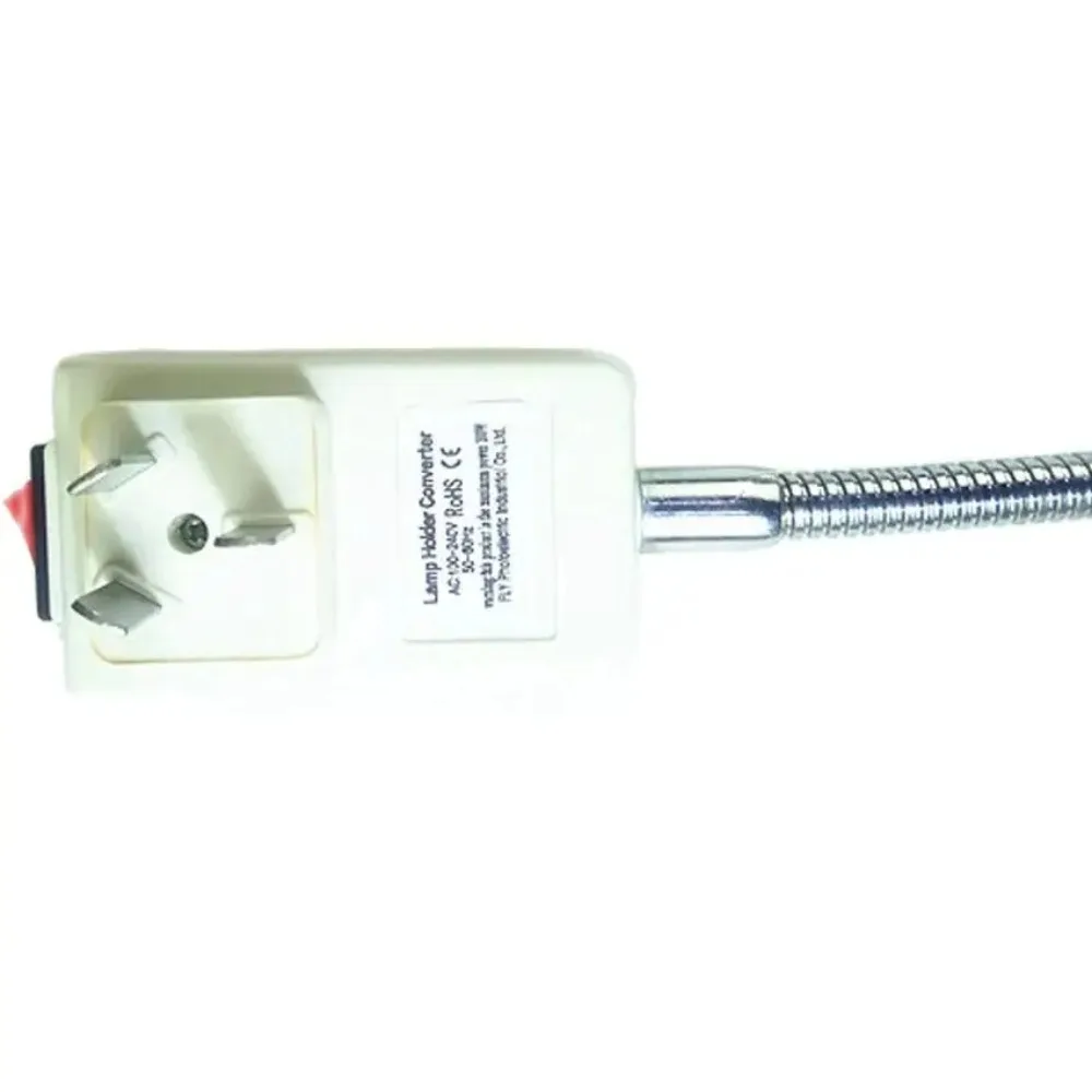 UK US AU EU Plug to E27 Lamp Base Conversion LED Light Wall Flexible Lamp Holder Converter With Switch LED Head Bulb Socket 20cm