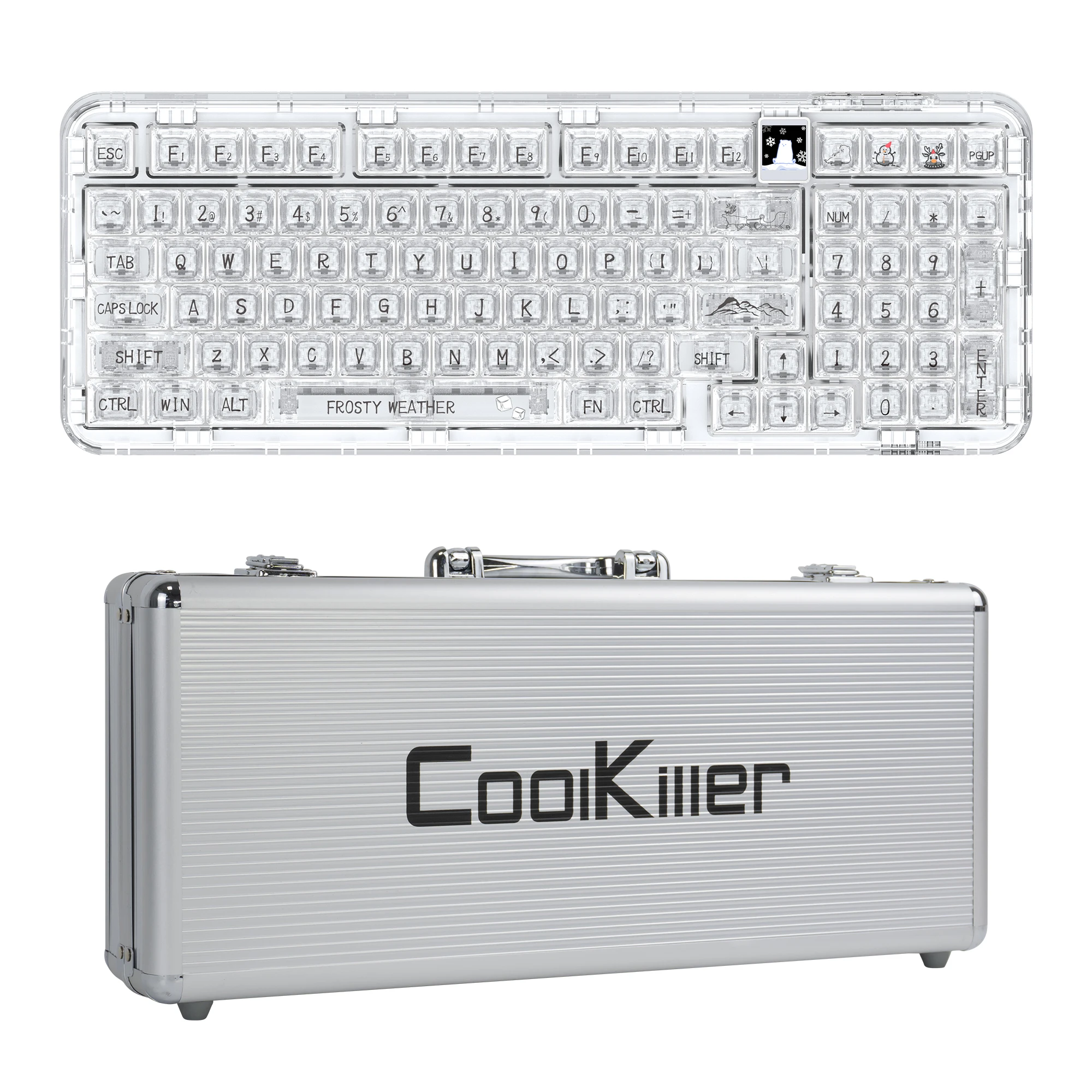 Coolmiller-メカニカルキーボードck98,Bluetooth 2.4g,ホットスワップ