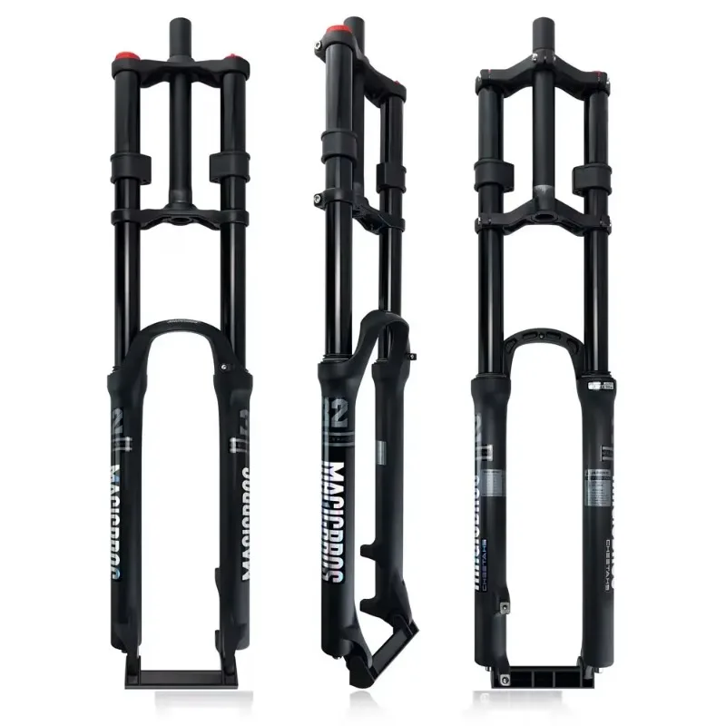최고급 더블 숄더 자전거 포크 퀵 릴리즈 26/27. 5/29인치 산악자전거 다운힐 프론트 포크 MTB 서스펜션 에어 포크