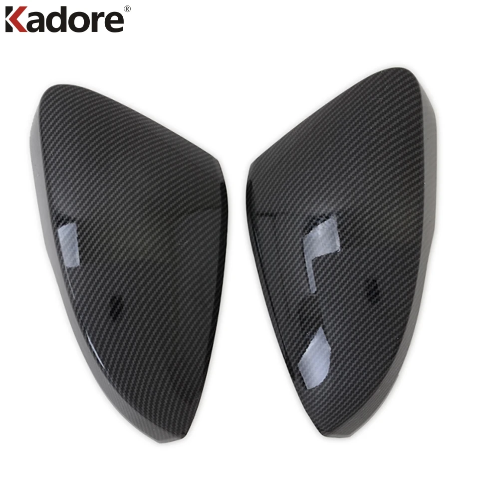 For Volkswagen Vw T-cross 2018 2019 2020 Carbon Fiber Rearview Mirror Cover  Trim Door Side Mirrors Covers Sticker Car Styling - Chromium Styling -  AliExpress