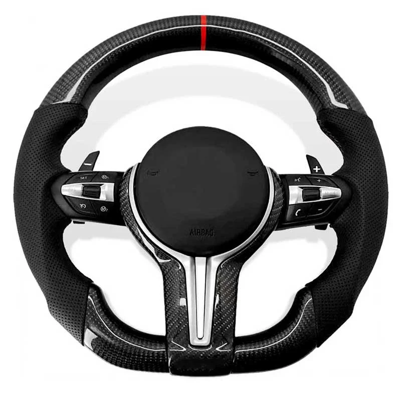 

for BMW F01 F02 F06 F07 F10 F11 F12 F13 F14 F15 F16 F22 F30 F31 F32 F33 F34 F80 F82 F83 F85 F86 F87 Steering Wheel Carbon Fiber