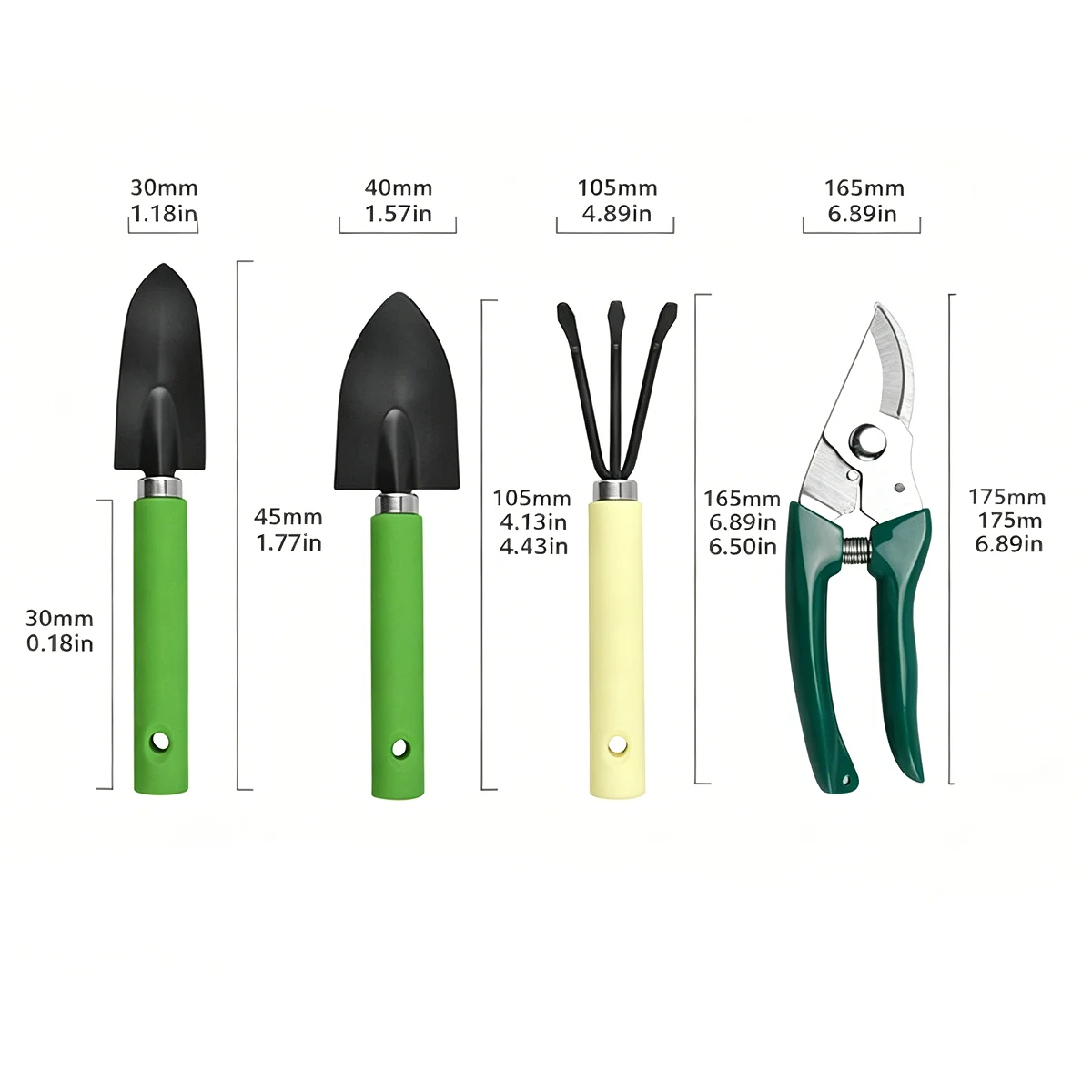 4-Piece Gardening Tool Set, Including Potted Plants, Soil Filling, Pruning, Vegetable Planting, Weeding, and Planting Tools. - 3